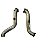 DOWNPIPE FORD RAPTOR 3.0 V6 2024 INOX 409 Ø 3 - Imagem 1