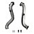 DOWNPIPE FORD RAPTOR 3.0 V6 2024 INOX 409 Ø3 - Imagem 1