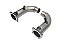 DOWNPIPE PORSCHE 911 991 TURBO S INOX 409 76,20mm - Imagem 4