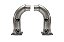 DOWNPIPE PORSCHE 911 991 TURBO S INOX 409 76,20mm - Imagem 3