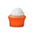 Forminha Cupcake Impermeável Laranja Com 45 Unidades Mago - Imagem 1