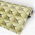 Papel De Parede Geométrico 3D Dourado - Imagem 2