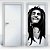 Adesivo para Porta – Bob Marley Preto e Branco - Imagem 1