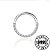 PIERCING ARGOLA CRAVEJADA FRENTE EM TITÂNIO - Imagem 2