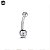 PIERCING BANANA BELL UMBIGO TITÂNIO 1.6x10x5X8mm - Imagem 3