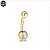 PIERCING BANANA BELL UMBIGO TITÂNIO 1.6x10x5X8mm - Imagem 4
