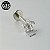 PIERCING LABRET M 4,5mm FLORZINHA CRAVEJADA RI TITÂNIO - Imagem 2