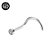 PIERCING NOSTRIL TRAD CURVADO TITANIO - Imagem 2