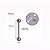 PIERCING BARBELL RETO TRAD. MAMILO TITÂNIO R EXT (UND) - Imagem 3