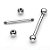 PIERCING BARBELL RETO TRAD. MAMILO TITÂNIO R EXT (UND) - Imagem 1