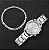 Relógio Feminino Luxo Com Bracelete Geneva - Imagem 3