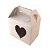Caixa Para Caneca Branca Com Alça Coração Para Sublimação - Imagem 2