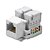 Conector RJ45 Fêmea (Keystone) Cat5e - EKE-51W - Imagem 1