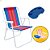 Kit Cadeira Dobrável + Mesa Portátil Camping Pesca Praia - Imagem 1