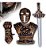 Kit Medieval Infantil Armadura Espada Capacete Bracelete - Imagem 1