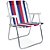 Cadeira Praia Mor 2228 Alumínio - Azul, Vermelho e Branco - Imagem 2