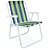 Cadeira Praia Mor 2223 Aço Pintado - Verde e Azul - Imagem 4