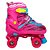 Patins + Kit de Proteção Inline Unitoys 1321 Rosa - 34/37 - Imagem 1