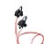 Fone OEX Headset Move Bluetooth HS-303 Preto/Vermelho - Imagem 3