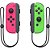 Joy-Con Nintendo Switch (L)/(R) Rosa Neon / Verde Neon - Imagem 1