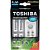 Carregador de Pilhas Toshiba USB AA/AAA Com 4 Pilhas - Imagem 1