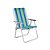 Cadeira Alta Mor Conforto Total Azul/Verde Alumínio Ref.2136 - Imagem 1