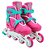 Patins Inline Unitoys Ajustável 34/37 Rosa Ref.1439 - Imagem 2