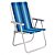 Cadeira Alta Mor Azul Claro/Azul Escuro Alumínio Ref.2136 - Imagem 1