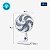 Ventilador Mondial Super Power 30cm VSP-30-W Branco - 127V - Imagem 10
