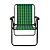 Cadeira de Praia MOR Xadrez Oliva 2050 - Xadrez Verde - Imagem 4