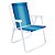 Cadeira Alta Mor Azul Escuro/Azul Claro Aço Ref.2002 - Imagem 1