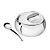 Açucareiro Tramontina Aço Inox Com Colher Ref.64400/500 - Imagem 1
