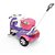 Carrinho Passeio e Pedal Calesita Moto Uno Ref.1036 - Rosa - Imagem 6