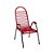 Cadeira de Jardim Infantil Luxo - Vermelho Pérola - Imagem 2