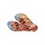 Chinelo Havaianas Slim Paisage Bege Palha/Laranja - 35/36 - Imagem 3