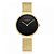 Relógio Feminino Curren Analogico C9016L GN50004 Dourado/Pto - Imagem 1
