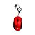 Mini Mouse USB Retrátil Bright Ref.0101 - Vermelho - Imagem 3