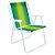Cadeira Alta Mor Verde Escuro/Verde Claro Aço Ref.2002 - Imagem 1