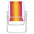 Cadeira Alta Mor Vermelho/Laranja/Amarelo Alumínio Ref.2101 - Imagem 2