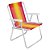Cadeira Alta Mor Vermelho/Laranja/Amarelo Alumínio Ref.2101 - Imagem 1