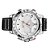 Relógio Masculino Weide Anadigi WH-6102 10306 Pto/Prata/Bco - Imagem 2