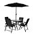 Conjunto Chicago Mor 4 Cadeiras+Guarda-sol+Mesa Ref.009130 - Imagem 1