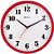 Relógio de Parede Herweg 26cm Quartz 6126-269 Vermelho - Imagem 1