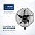 Ventilador de Parede Mondial 150W NVP-PRO-50 Preto - 127V - Imagem 3