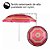 Guarda-Sol Importway 2,40M Estampa Vermelha IWGS-240-02 - Imagem 7