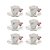 Conjunto 6 Xícaras de Café C/ Pires Borboletas Wolff 1162 - Imagem 1