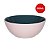 Tigela Bowl de Cerâmica Oxford 600ml 16cm - Rosa e Verde - Imagem 2