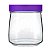 Pote de Vidro Com Tampa Nadir 800ml Mandacaru Roxo - Imagem 1