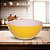 Tigela Bowl de Cerâmica Oxford 600ml 16cm - Amarelo e Rosa - Imagem 4