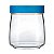 Pote de Vidro Com Tampa Nadir 800ml Mandacaru Azul - Imagem 1
